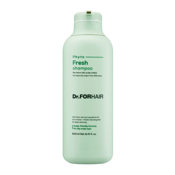 DR.FORHAIR Phyto Fresh Shampoo 16.91 fl oz 500 ml Micellar cleansing tech for Deep Cleansing