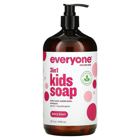 Everyone 3 In 1 Berry Blast Kids Soap 32 FZ