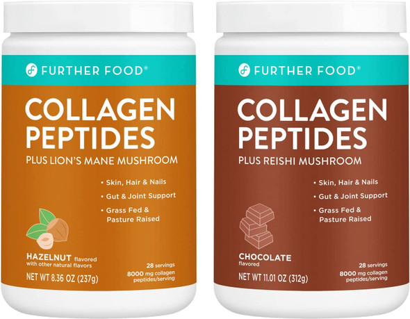Hazelnut  Chocolate Collagen Bundle  GrassFed Hazelnut Collagen Peptides  Chocolate Collagen Peptides Perfect for Delicious Coffee Drinks Hair Skin Nails Gut Health and Joint Health Benefits