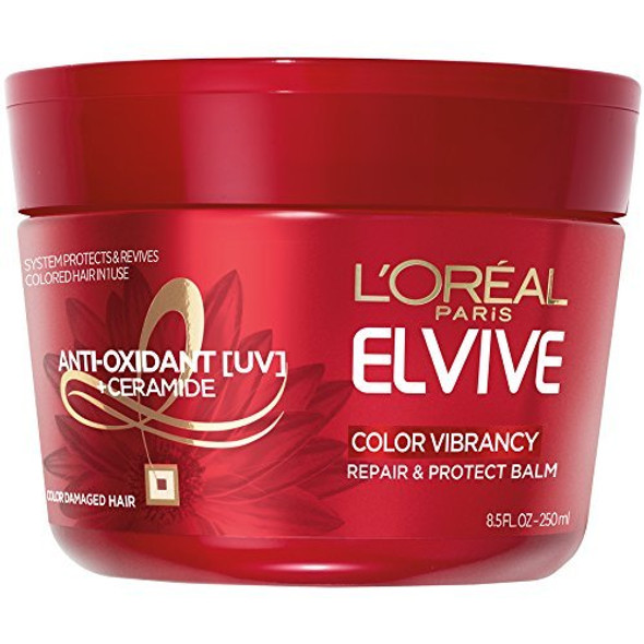 L'Oreal Paris Elvive Color Vibrancy Repair and Protect Balm, 8.5 fl; oz; (Packaging May Vary)