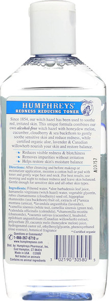 Humphreys Witch Hazel Facial Toner Cucumber Melon 8 Ounce