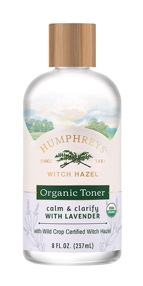 Humphreys Calm Clarify Witch Hazel  Lavender Organic Toner Fl Oz. 8 Ounce  Pack of 1