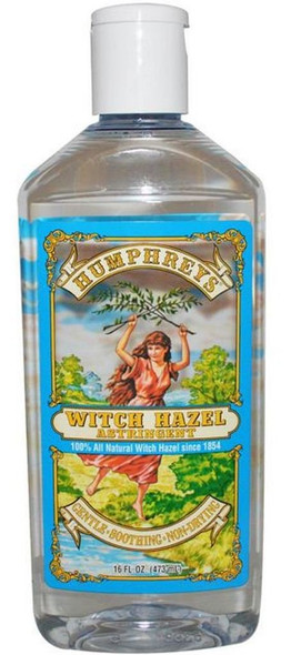 Humphreys Witch Hazel Natural Astringent for Face  Body  8 Oz
