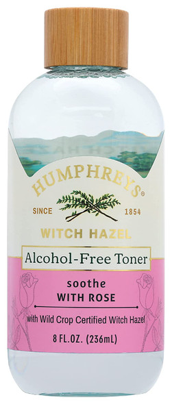 Humphreys AlcoholFree Toner Witch Hazel with Rose 8 Fl Oz Pack of 1