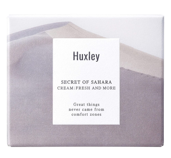 Huxley Secret of Sahara Cream Fresh and More 1.69 fl oz  Korean Face Cream  Light GelLike Cream to Nourish Face and Hydrate Skin