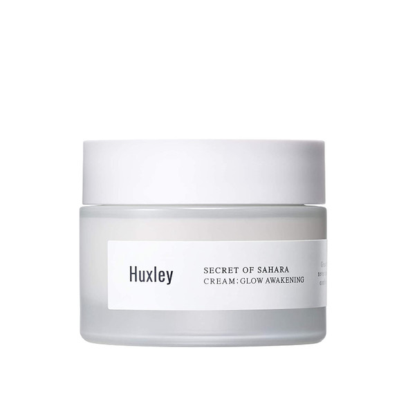 Huxley Secret of Sahara Cream Glow Awakening 1.69 fl. oz.  Korean Facial Cream  With B3 Niacinamide and Glutathione Complex for a Naturally Brighter Complexion