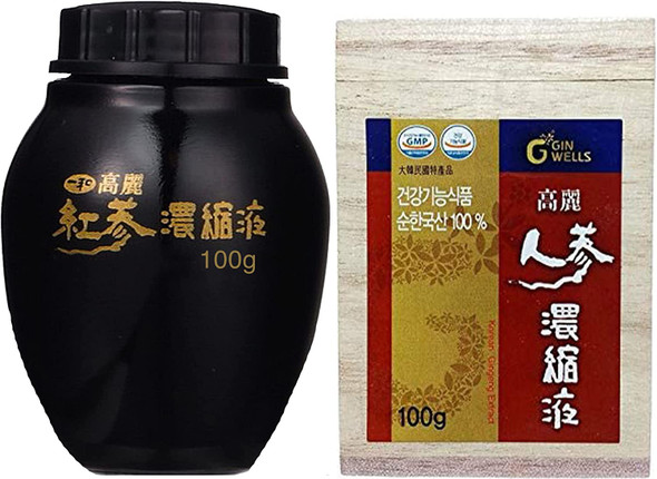 ILHWA Pure Concentrated Ginseng Extract Tea 3.5oz x 3 pc  Aged 6 Years Korean Panax Root 100000mg. 15mg Ginsenosides. Boost Energy. Improve Immune System Memory