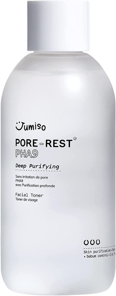 Jumiso PoreRest PHA 9 Deep Purifying Facial Toner 8.45 fl.oz / 250ml Pore Care Sebum Control Korean Skincare Facial Toner PHA Toner Refreshing Moisturizing