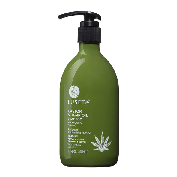 Luseta Castor  Hemp Oil Shampoo for Hair Growth Hair Loss/Repair Thickens  Enriches Thinning 16.9oz