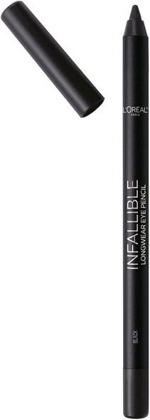 L'Oreal Paris Cosmetics Infallible Pro-Last Waterproof Pencil Eyeliner, Black, 0.042 Ounce,1 Count