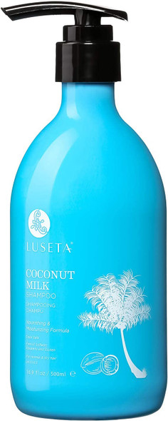 Luseta Coconut Milk Shampoo Nourishing  Moisturizing Hair Sulfate  Paraben Free Keratin  Color Safe 16.9oz Each