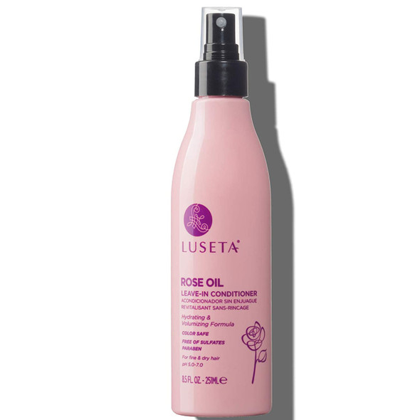 Luseta Rose Oil Leave in Conditioner for Fine  Dry HairNourishingMoistureVolumeSiliconeFree8.5Fl Oz