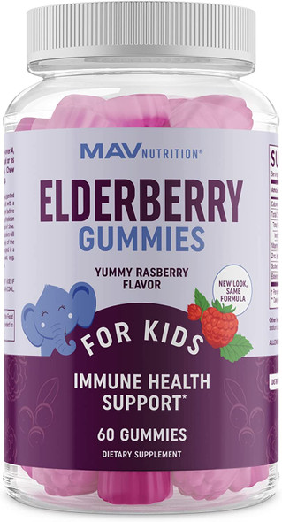 Elderberry Gummies for Kids 150mg with Vitamin C  Zinc for Healthy Immune Support  Designed for Ultimate Health  Wellness NO Gluten NonGMO Natural Flavors 60 Gummies
