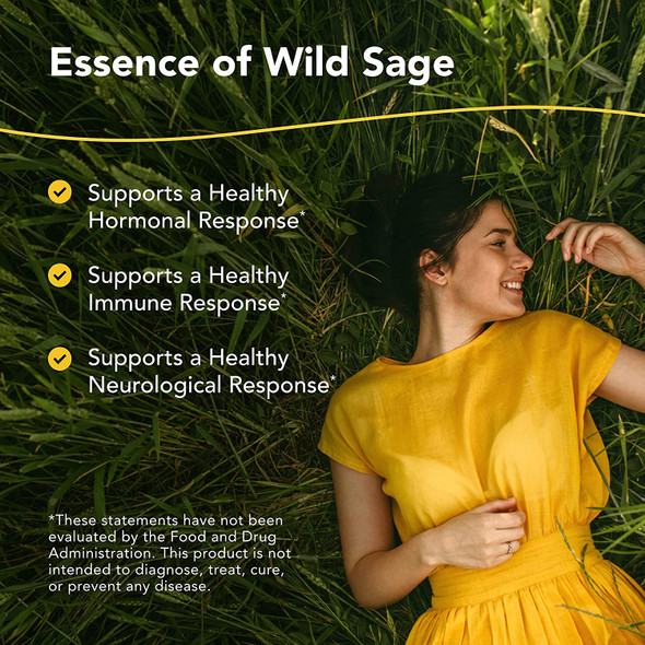 North American Herb  Spice Essence of Wild Sage  12 fl. oz.  SteamExtracted Sage  Supports a Healthy Hormonal Immune  Neurological Response  NonGMO  12 Total Servings