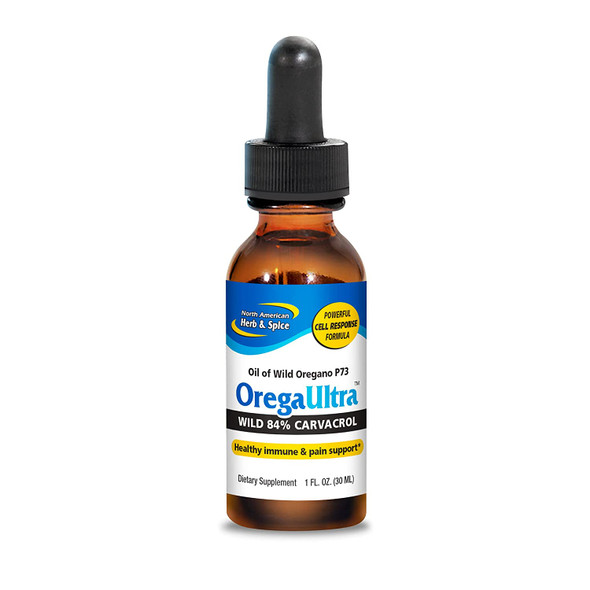 North American Herb  Spice OregaUltra  1 fl. oz.  Wild Oregano P73 Oil  Healthy Immune  Pain Support Skin Health  Powerful Cell Response Formula  NonGMO  432 Servings