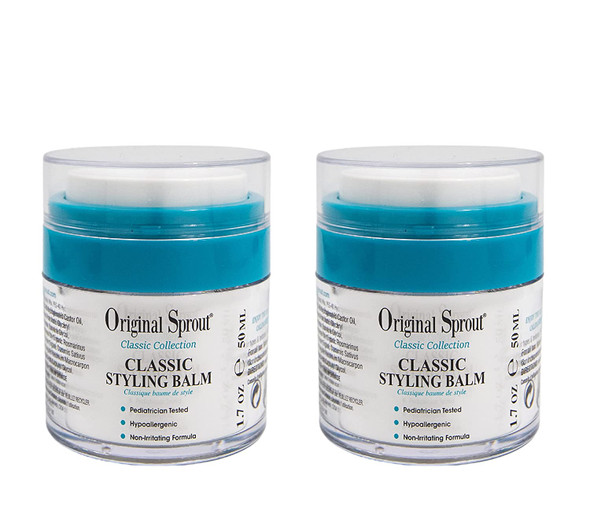 Original Sprout Classic Styling Balm. NonToxic Firm Holding Hair Styling Balm. 1.7 Ounces. 2 Pack. Packaging May Vary