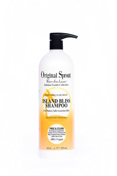 Original Sprout Island Bliss Shampoo.SulfateFree and Vegan Hair Care Shampoo. 33 Ounces