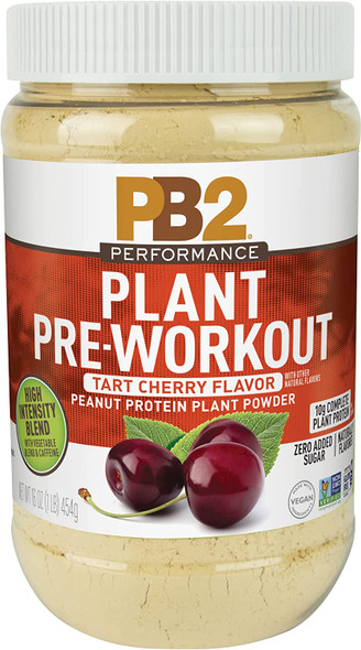 PB2 Performance Plant Protein PreWorkout Superfood  Tart Cherry Flavored  High Intensity Blend with Vegetable  Caffeine