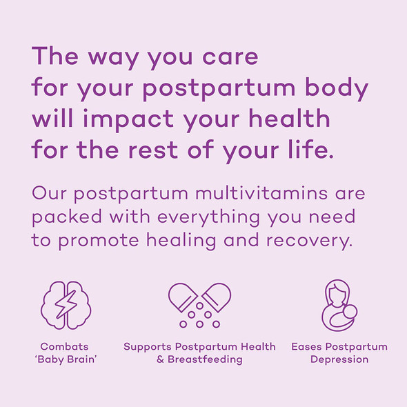 PREMAMA Postpartum Multivitamin with Vitamin B12  Folate Postnatal Support for Lactation and Breastfeeding 28 Servings