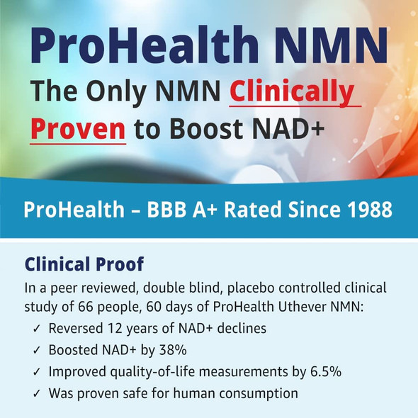 ProHealth Longevity NMN Pro 250 Sustained Release  Featuring Uthever Brand NMN  Worlds Most Trusted UltraPure stabilized Pharmaceutical Grade NMN to Boost NAD 30 Tablets 250 mg 3 Pack