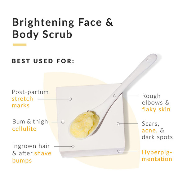 Exfoliating Body Scrub for Men and Women  Turmeric Scrub and Sea Salt Scrub Body Exfoliator with Collagen and Coconut Oil  Hydrating Face Scrub Foot Scrub and Dead Skin Remover for Body Care