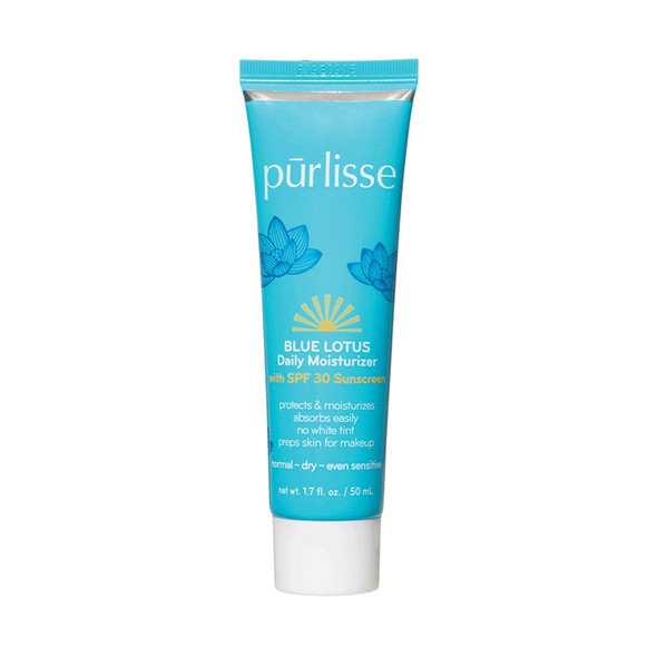 purlisse Blue Lotus SPF 30 Essential Daily Moisturizer Crueltyfree  clean Paraben  Sulfatefree Antiageing Reef safe formula Nongreasy Vitamin E  Algae Extracts moisturize 1.7oz