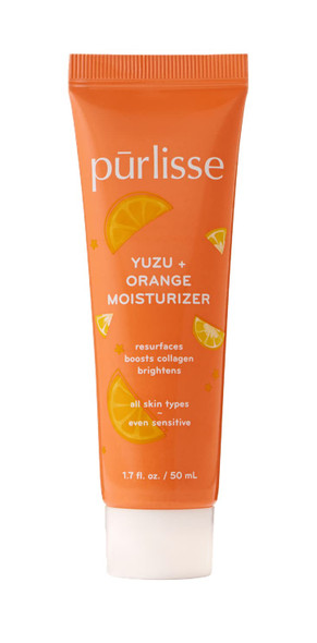 Purlisse Body Moisturizer Yuzu  Orange Skin Lotion with Glycolic Acid Collagen Complex Natural Extracts to Fight Dullness  Brighten Skin  1.74 oz