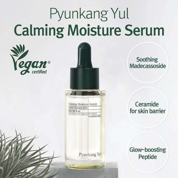 Pyunkang Yul Calming Moisture Serum and Barrier Cream for Sensitive Skin  ACNE CARE  TEA TREE CICA for healthy skin