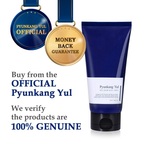 PYUNKANG YUL ATO Cream Blue Label  Long lasting Strong Moisture and Nutrients Hyaluronic Acids Baby Cream  Natural Safe Ingredients Ceramide Skin Barrier from Double Hydration Baby Lotion 4.1 Fl. Oz