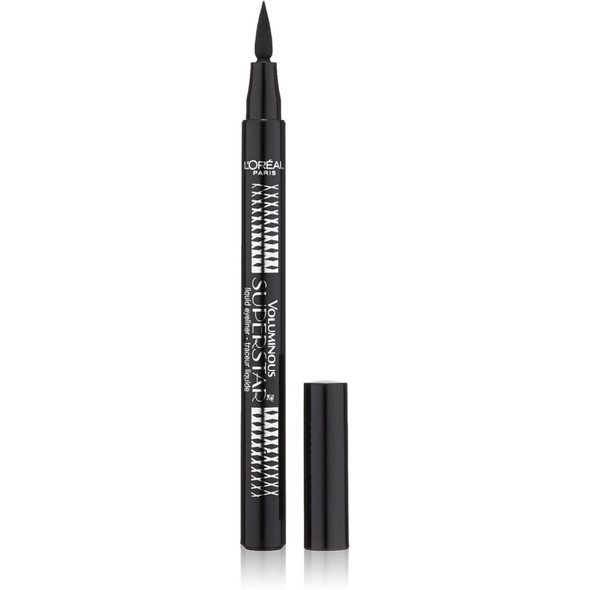L'Oreal Paris Voluminous Superstar Liquid Eyeliner Pen, Black [202] 0.056 oz