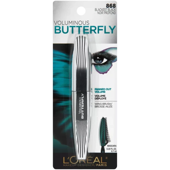 L'Oreal Paris Voluminous Butterfly Mascara 868  Blackest Black