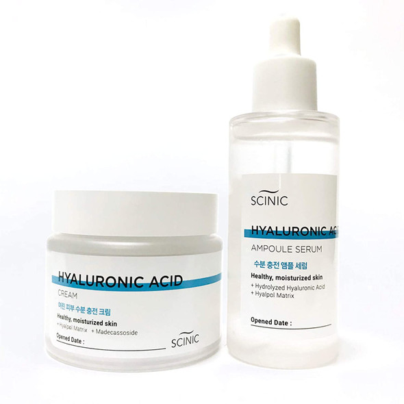 SCINIC Hyaluronic ACID Ampoule Serum  Cream Set