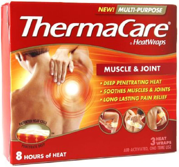 ThermaCare Heat Wraps Muscle  Joint 3 ea Pack of 4