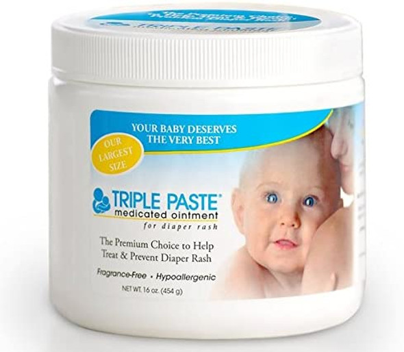 Triple Paste Medicated Ointment for Diaper Rash 16 Ounce