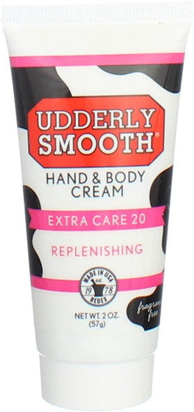 Udderly Smooth Hand  Body Cream With 20 Urea Replenishing  2 Ounce  Pack of 3