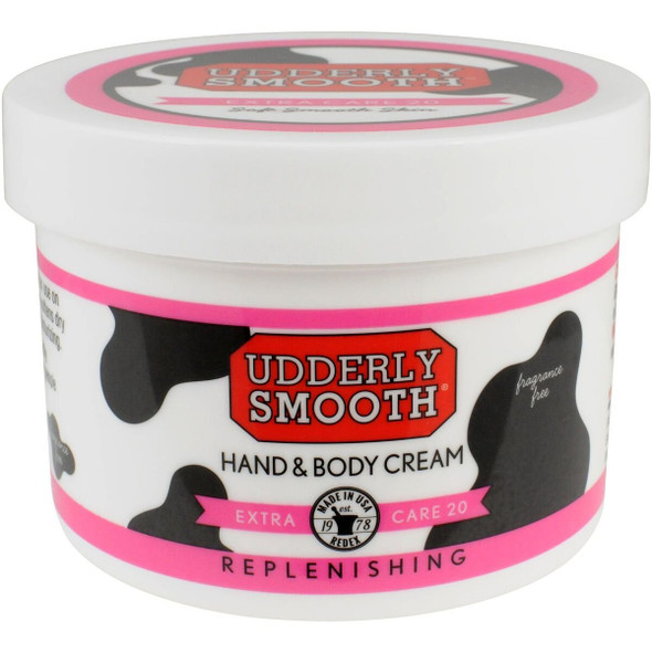 Udderly Smooth Extra Care Cream with 20 Urea for dry skin Unscented 8 Ounce 2 Count