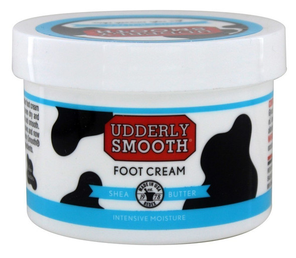 UDDERLY SMOOTH Foot Cream with Shea Butter Lightly Scented 8 Ounce Jar