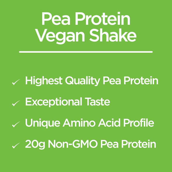 Vegansmart Plant Based Pea Protein Powder by Naturade  Chocolate 15 Servings