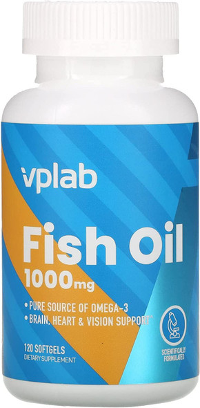 Fish Oil 1000 mg 120 Softgels Vplab