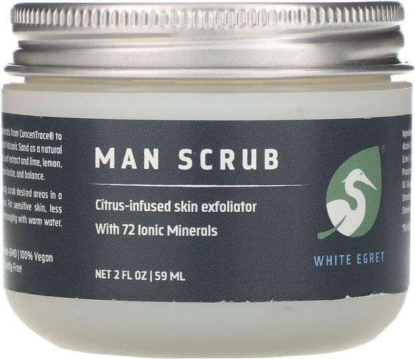 Man Scrub White Egret INC 2 oz Cream