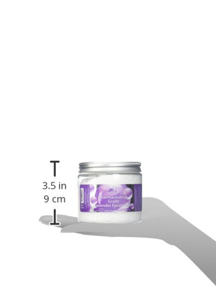 White Egret Pharmaceutical Grade Bath Epsom Salt Lavender 16 Ounce