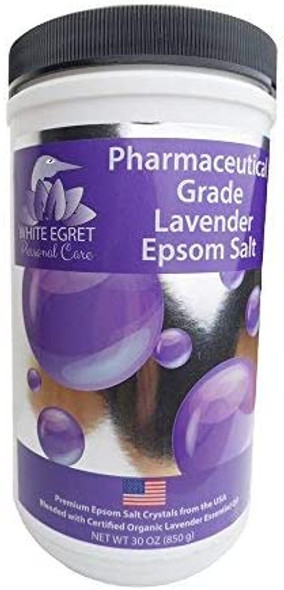 WHITE EGRET Epsom Salt Lavender 2.5 Pound