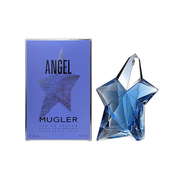 Angel By Thierry Mugler For Women. Eau De Parfum Spray Refillable 3.4 oz (Packaging May Vary)