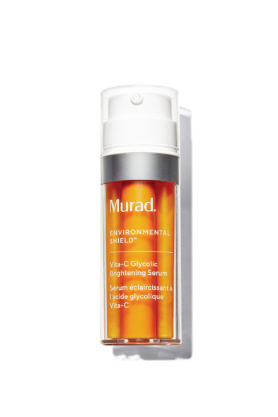 Murad Environmental Shield Vita-C Glycolic Brightening Serum - Vitamin C Face Serum - Gold Stabilized Vitamin C Serum for Face with Glycolic Acid - Skin Brightening Serum for Face, 1.0 Fl Oz