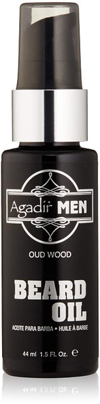 AGADIR Oud Wood Beard Oil, 1.5 Fl Oz