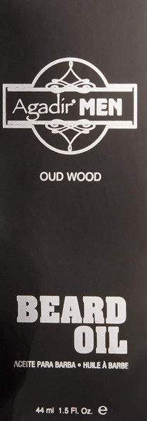 AGADIR Oud Wood Beard Oil, 1.5 Fl Oz