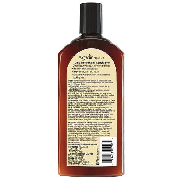 Agadir Argan Oil Daily Moisturizing Conditioner 12.4 Fl.OZ (Pack of 1)