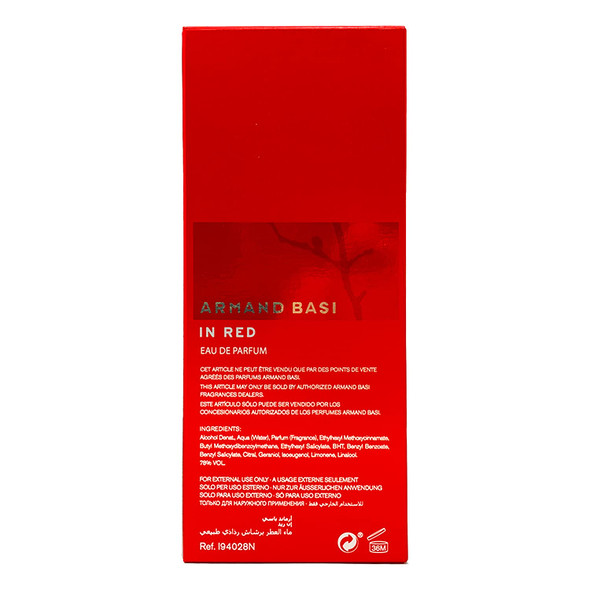 Armand Basi In Red 3.4 oz Eau De Parfum Spray- For Women