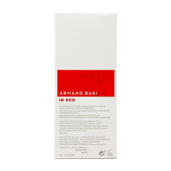 Armand Basi in Red by Armand Basi Eau De Toilette Spray 3.4 oz