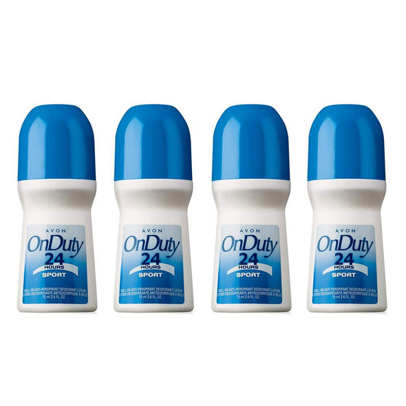 Avon On Duty 24 Hours Sport Roll-on Anti-perspirant Deodorant 2.6 oz (4-Pack)